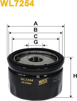 WIX Filters WL7254 - Olajszűrő parts5.com