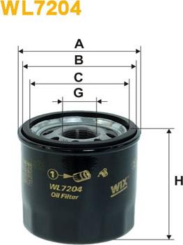 WIX Filters WL7204 - Oil Filter parts5.com