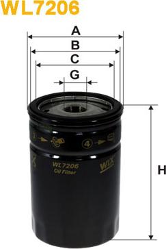 WIX Filters WL7206 - Öljynsuodatin parts5.com