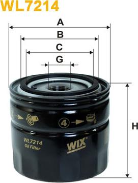 WIX Filters WL7214 - Ölfilter parts5.com