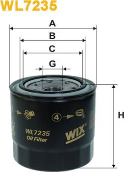 WIX Filters WL7235 - Filtr oleju parts5.com