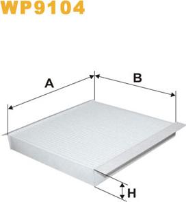 WIX Filters WP9104 - Suodatin, sisäilma parts5.com