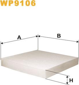 WIX Filters WP9106 - Filtru, aer habitaclu parts5.com