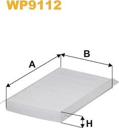 WIX Filters WP9112 - Фильтр воздуха в салоне parts5.com