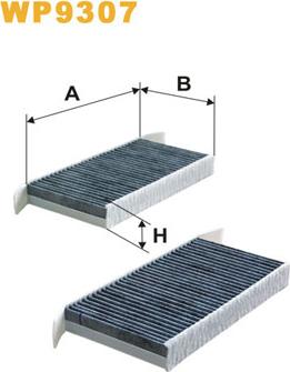 WIX Filters WP9307 - Filter, vazduh unutrašnjeg prostora parts5.com