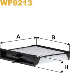 WIX Filters WP9213 - Filtr, wentylacja przestrzeni pasażerskiej parts5.com