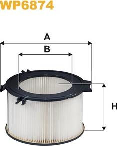 WIX Filters WP6874 - Filter,salongiõhk parts5.com