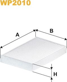 WIX Filters WP2010 - Filter, interior air parts5.com