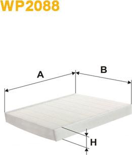 WIX Filters WP2088 - Φίλτρο, αέρας εσωτερικού χώρου parts5.com