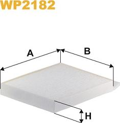 WIX Filters WP2182 - Filtru, aer habitaclu parts5.com