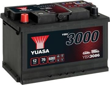 Yuasa YBX3086 - Marş motoru aküsü parts5.com