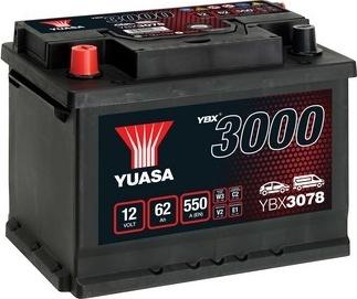 Yuasa YBX3078 - Starter Battery parts5.com