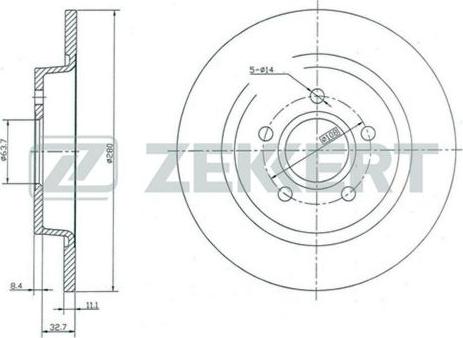 Zimmermann 610.3723.20 - Disco de freno parts5.com