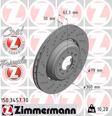 Zimmermann 150.3457.70 - Disc frana parts5.com