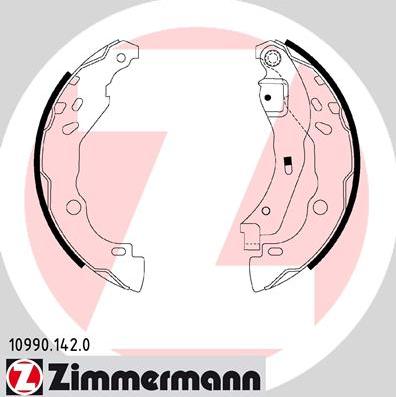 Zimmermann 10990.142.0 - Garnitura zavorne celjusti parts5.com