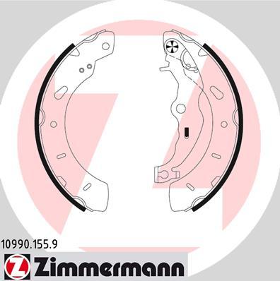 Zimmermann 10990.155.9 - Set saboti frana parts5.com