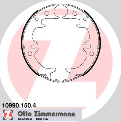 Zimmermann 10990.150.4 - Комплект спирачна челюст, ръчна спирачка parts5.com