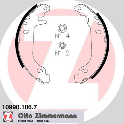 Zimmermann 10990.106.7 - Brake Shoe Set parts5.com