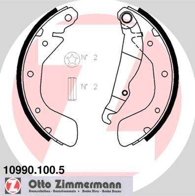 Zimmermann 10990.100.5 - Set saboti frana parts5.com