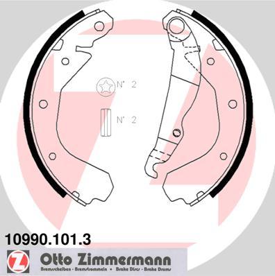 Zimmermann 10990.101.3 - Set saboti frana parts5.com