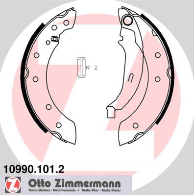 Zimmermann 10990.101.2 - Brake Shoe Set parts5.com