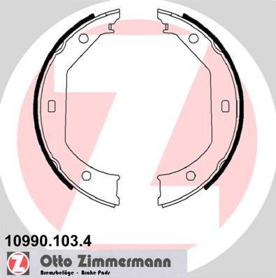 Zimmermann 10990.103.4 - Fékpofakészlet, rögzítőfék parts5.com