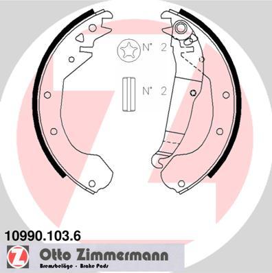 Zimmermann 10990.103.6 - Fékpofakészlet parts5.com