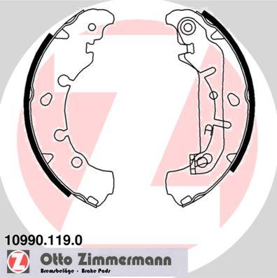 Zimmermann 10990.119.0 - Juego de zapatas de frenos parts5.com