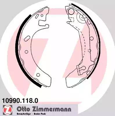 Zimmermann 10990.118.0 - Piduriklotside komplekt parts5.com