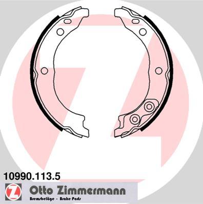 Zimmermann 10990.113.5 - Brake Shoe Set, parking brake parts5.com