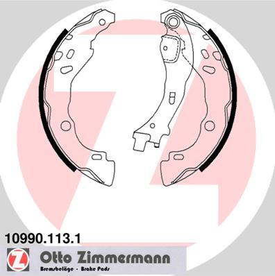 Zimmermann 10990.113.1 - Sada brzdových čeľustí parts5.com