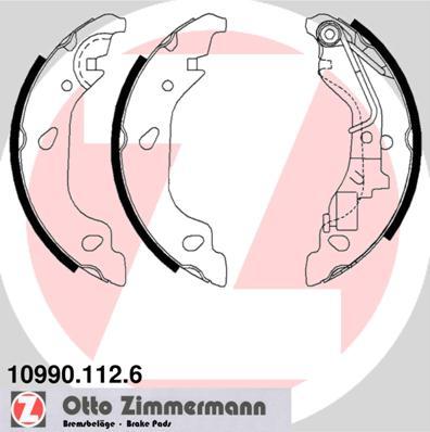 Zimmermann 10990.112.6 - Set saboti frana parts5.com