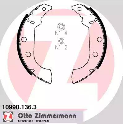 Zimmermann 10990.136.3 - Set saboti frana parts5.com