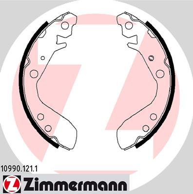 Zimmermann 10990.121.1 - Zestaw szczęk hamulcowych parts5.com