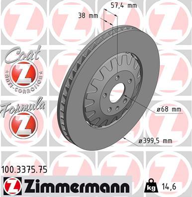 Zimmermann 100.3375.75 - Disc frana parts5.com