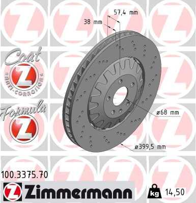 Zimmermann 100.3375.70 - Disc frana parts5.com