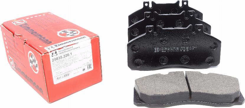 Zimmermann 29835.220.1 - Set placute frana,frana disc parts5.com