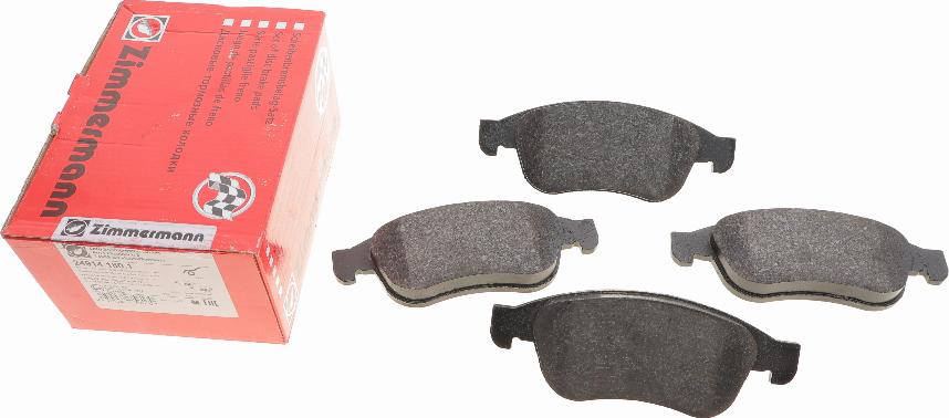 Zimmermann 24914.180.1 - Sada brzdových destiček, kotoučová brzda parts5.com