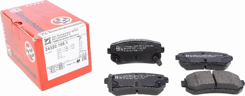 Zimmermann 24320.155.1 - Brake Pad Set, disc brake parts5.com