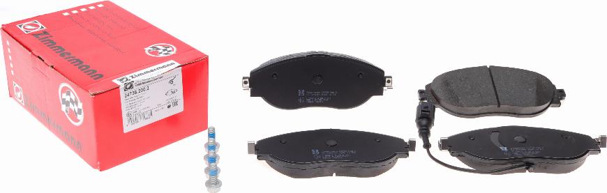 Zimmermann 24738.200.2 - Brake Pad Set, disc brake parts5.com