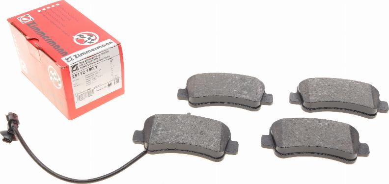 Zimmermann 25112.180.1 - Brake Pad Set, disc brake parts5.com