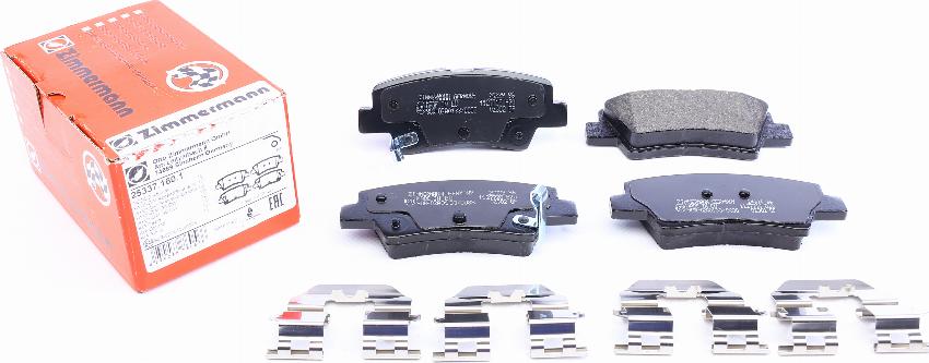 Zimmermann 25337.160.1 - Brake Pad Set, disc brake parts5.com