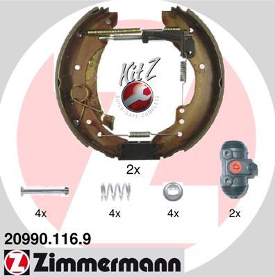 Zimmermann 20990.116.9 - Fren pabuç takımı parts5.com