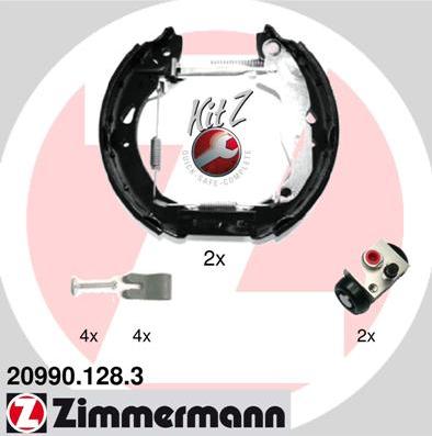 Zimmermann 20990.128.3 - Fékpofakészlet parts5.com