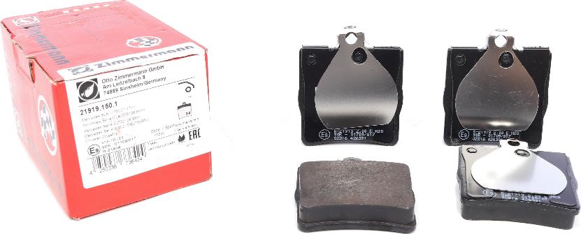 Zimmermann 21919.150.1 - Brake Pad Set, disc brake parts5.com