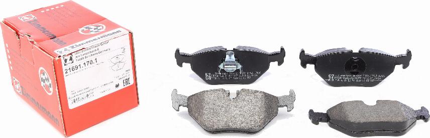 Zimmermann 21691.170.1 - Brake Pad Set, disc brake parts5.com