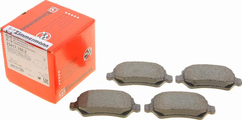 Zimmermann 23417.150.2 - Brake Pad Set, disc brake parts5.com