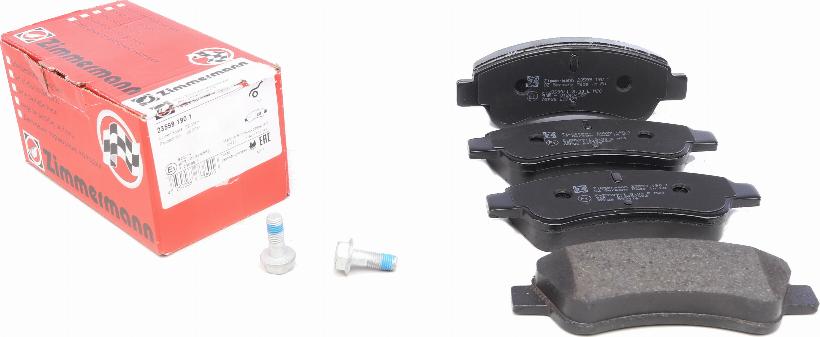 Zimmermann 23599.190.1 - Brake Pad Set, disc brake parts5.com