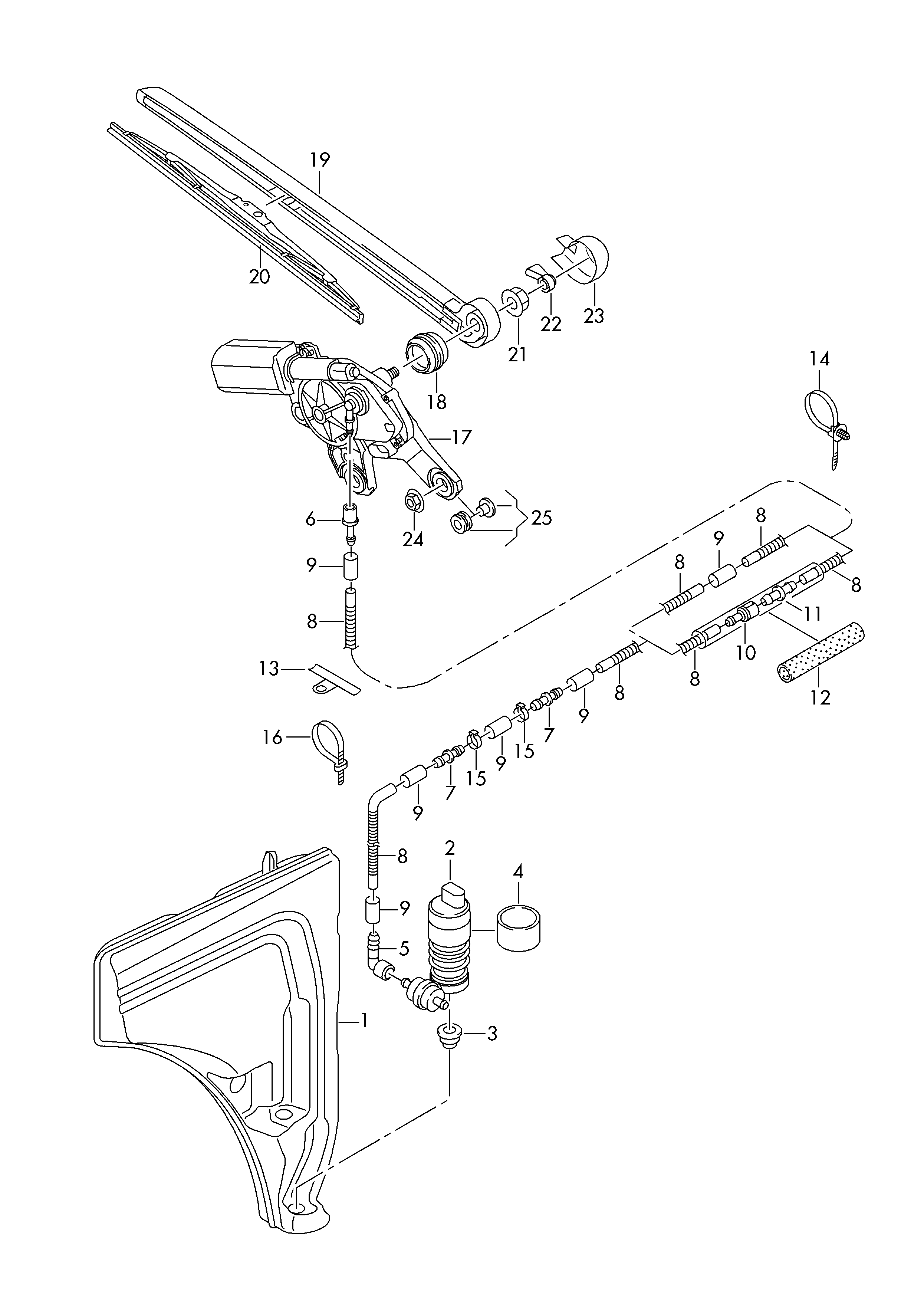 VAG 4M0955425A - Μάκτρο καθαριστήρα parts5.com