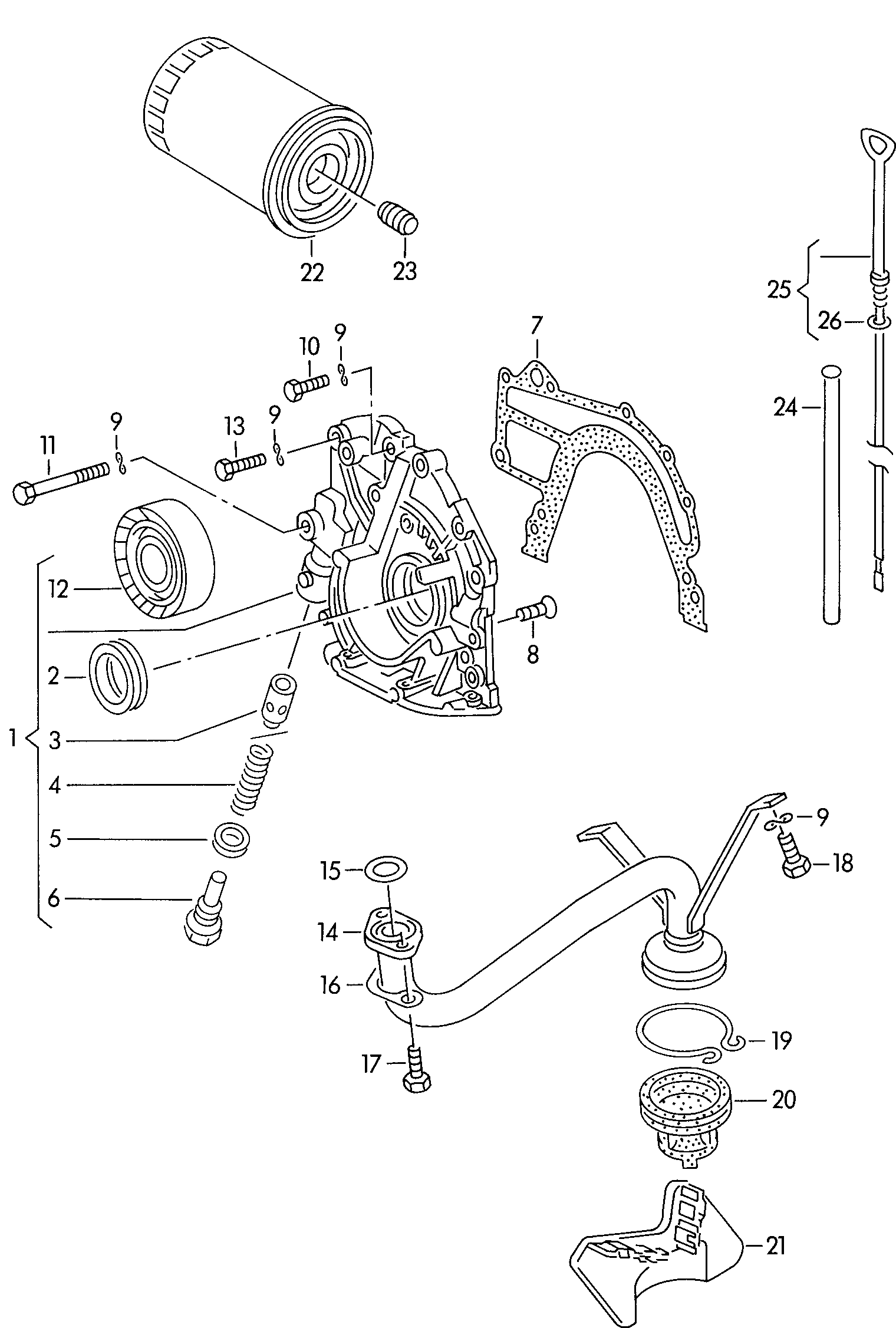 Seat 034 115 189 A - Etansare, pompa ulei parts5.com